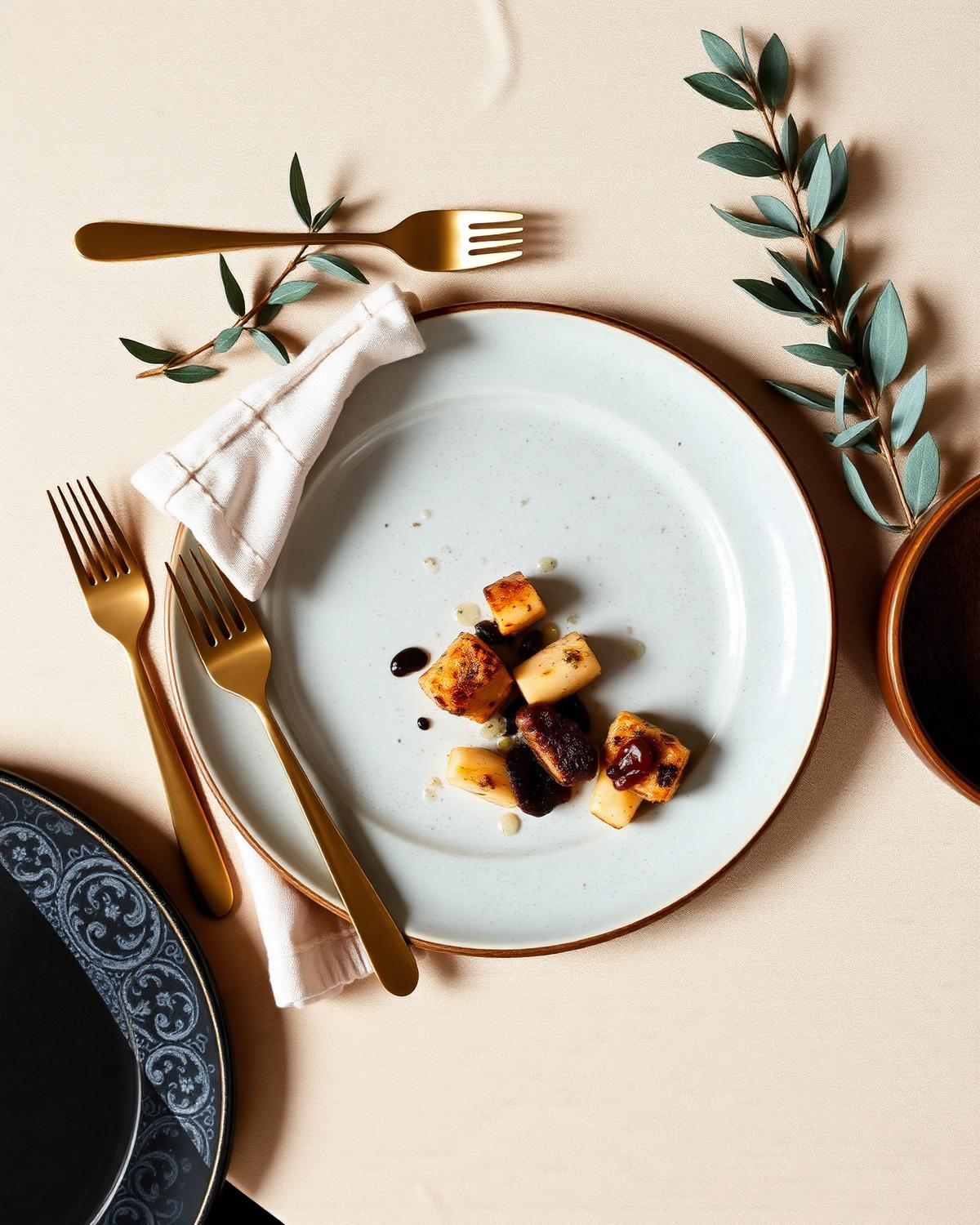 Scène gastronomique éditoriale